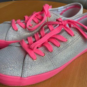 Keds x Oh Joy! Neon Foxing Iridescent Leather, Size 8.5